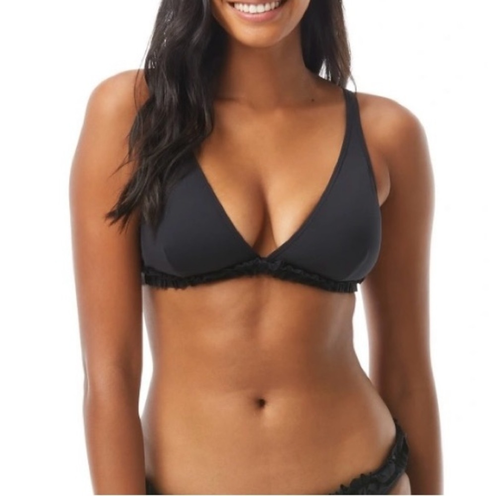 NWT Kate Spade Mini Ruffle French Bikini Top - Picture 1 of 5